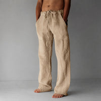 Bruce - Bequeme Männerhose im lockeren Design – Khaki