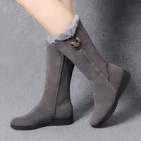 Carla - Komfortable und warme Winterstiefel – Dunkelgrau