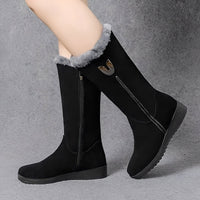 Carla - Komfortable und warme Winterstiefel – Schwarz