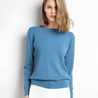 Livana - Bequemer Freizeit-Sweater – Blau