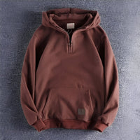 Tommy - Vintage-Herren-Hoodie mit Kapuze – Rot