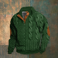 Ronald - Bequemer, weicher Pullover – Grün