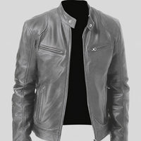 Crawford - Klassische, eng anliegende Herrenjacke – Grau