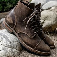 Aaron - Zeitlose und Retro-Herrenstiefel – Dunkelbraun