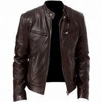 Crawford - Klassische, eng anliegende Herrenjacke – Braun