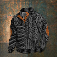 Ronald - Bequemer, weicher Pullover – Dunkelgrau