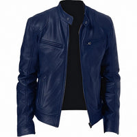 Crawford - Klassische, eng anliegende Herrenjacke – Blau