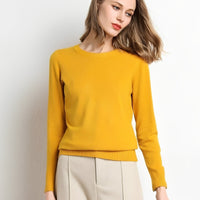 Livana - Bequemer Freizeit-Sweater – Gelb