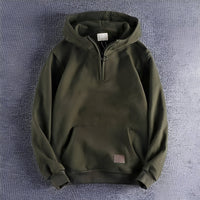 Tommy - Vintage-Herren-Hoodie mit Kapuze – Grün