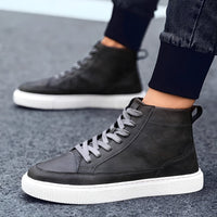 Albert - Eleganter Herren-High-Top-Sneaker – Grau