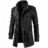 Brook - Stabil gefertigte Langjacke für Herren – Schwarz