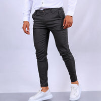 Arjun - Elegante und eng geschnittene Herren-Anzugshose – Dunkelgrau