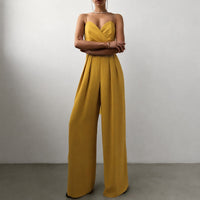 Becca - Stilvoller Jumpsuit mit hoher Taille – Gelb