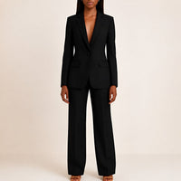 Elisabeth - Damenanzug-Set mit Blazer und Hose – Schwarz