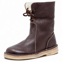Asami - Damenstiefel mit warmer Innenfütterung – Dunkelbraun
