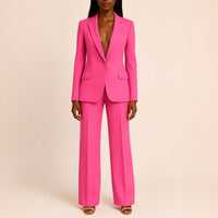 Elisabeth - Damenanzug-Set mit Blazer und Hose – Rosa