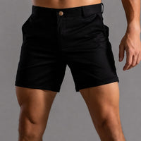 Andrie - Schicke Chino-Shorts für Herren – Schwarz