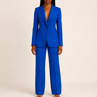 Elisabeth - Damenanzug-Set mit Blazer und Hose – Blau