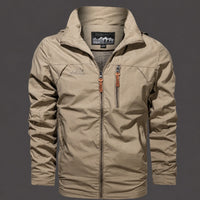 Estefan - Modische Herrenjacke mit Kapuze – Khaki