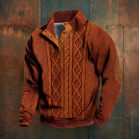 Jary - Komfortabler Herrenpullover – Orange