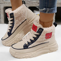 Irene - Bequeme gefütterte Winterstiefel – Marine