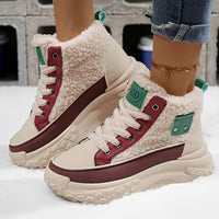 Irene - Bequeme gefütterte Winterstiefel – Rot