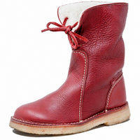Asami - Damenstiefel mit warmer Innenfütterung – Rot