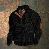Ronald - Bequemer, weicher Pullover – Schwarz