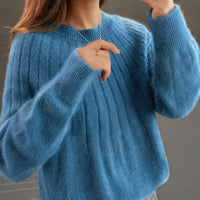 Taimi - Ein natürlicher und eleganter Damenpulli – Marine