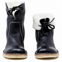 Asami - Damenstiefel mit warmer Innenfütterung – Schwarz