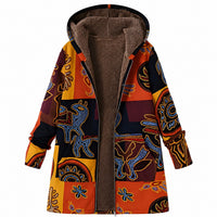 Jaslene - Ein warmer, klassischer Damenparka – Orange