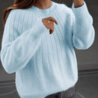 Taimi - Ein natürlicher und eleganter Damenpulli – Blau