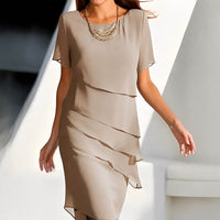 Nathalia - Ein figurbetontes Damenkleid – Khaki
