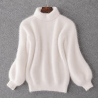 Brenda - Klassischer, weiter Pullover – Weiß