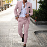 Mikael - Set aus Blazer und Hose – Rosa