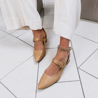 Mandy - Eleganz und Bequemlichkeit in einem Schuh mit hohem Absatz – Beige
