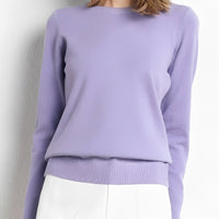 Livana - Bequemer Freizeit-Sweater – Violett