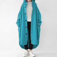 Jennica - Damen-Trenchcoat, lang und lässig geschnitten – Blau
