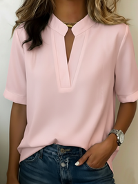 Xenia - Bluse mit weichem Griff – Rosa