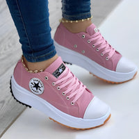 ChicKicks - Modische Leinwand-Turnschuhe – Rosa