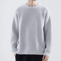 Adrian | Herren Legerer Strickpullover – Grau