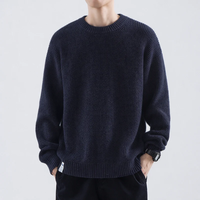 Adrian | Herren Legerer Strickpullover – Marine