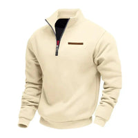 Rico | Lässiges Fleece-Sweatshirt für Herren – Beige