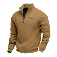 Rico | Lässiges Fleece-Sweatshirt für Herren – Braun