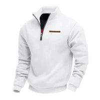 Rico | Lässiges Fleece-Sweatshirt für Herren – Weiß