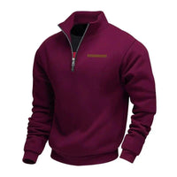 Rico | Lässiges Fleece-Sweatshirt für Herren – Bordeaux