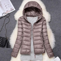 TEODORA - GESTEPPTE JACKE MIT KAPUZE – Champagner