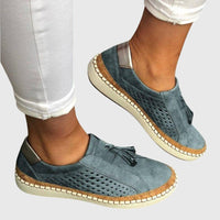Lea | stilvolle slip-ons damen outfit – Blau