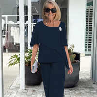 Beatrix | Damen Elegantes 2-Teiliges Kleid Set Formal – Formelles Kleid Set 2026 – Marine