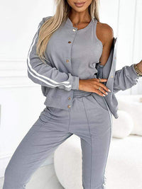 CARINA - DREITEILIGES SPORTSET – Grau